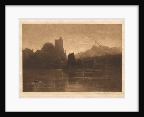 Ebb Tide, Putney Bridge, 1885 by Frank Short