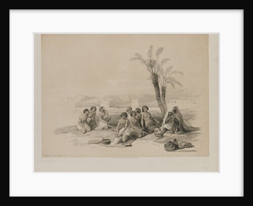 Egypt and Nubia, Volume I: Abyssinian Slaves Resting at Korti-Nubia, 1847 by Louis Haghe