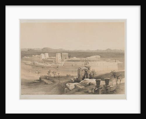 Egypt and Nubia, Volume I: General View of the Island of Philae, Nubia, 1846 by Louis Haghe
