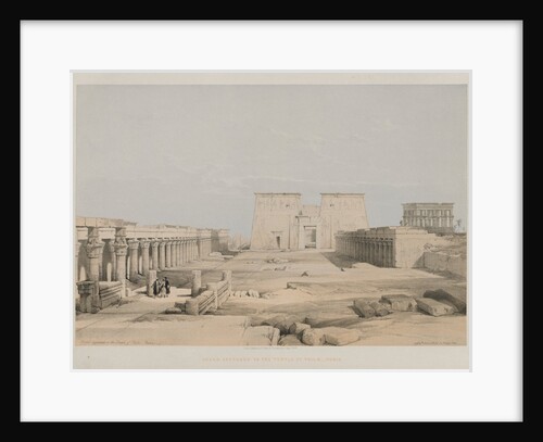 Egypt and Nubia, Volume I: Grand Approach to the Temple of Philae, Nubia, 1847 by Louis Haghe