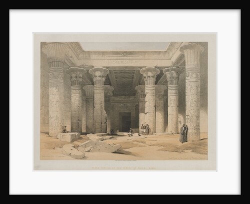 Egypt and Nubia, Volume I: Grand Portico of the Temple of Philae, Nubia, 1847 by Louis Haghe