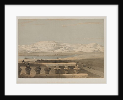 Egypt and Nubia, Volume I: Libyan Chain of Mountains, from the Temple of Luxor, 1847 by Louis Haghe