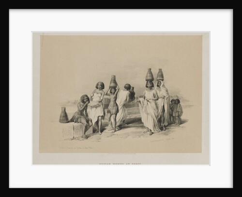 Egypt and Nubia, Volume I: Nubian Women at Kortie, on the Nile, 1847 by Louis Haghe