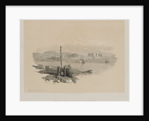 Egypt and Nubia, Volume I: Ruins of Luxor from the South-West, 1846 by Louis Haghe