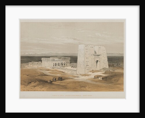 Egypt and Nubia, Volume I: Temple at Edfou, Ancient Apollinopolis, Upper Egypt, 1847 by Louis Haghe