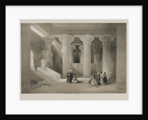 Egypt and Nubia, Volume I: Temple at Esneh, 1846 by Louis Haghe