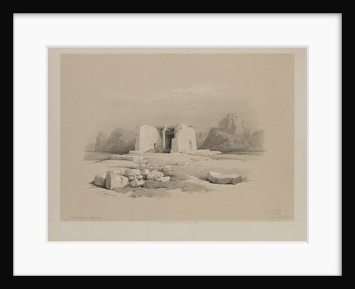 Egypt and Nubia, Volume I: Temple at Tafa in Nubia, 1846 by Louis Haghe