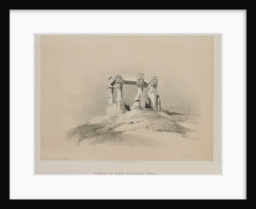 Egypt and Nubia, Volume I: Temple of Wady Kardassy in Nubia, 1846 by Louis Haghe