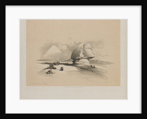 Egypt and Nubia, Volume I: The Great Sphinx, Pyramids of Gezeeh, 1846 by Louis Haghe