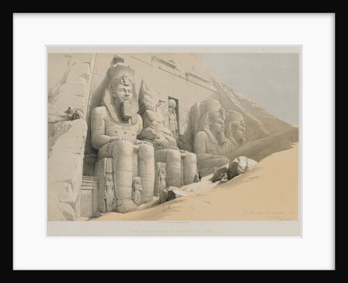 Egypt and Nubia, Volume I: The Great Temple of Aboo-Simble, Nubia, 1846 by Louis Haghe