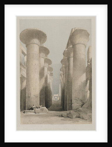 Egypt and Nubia, Volume I: Thebes, Great Hall at Karnac, 1848 by Louis Haghe