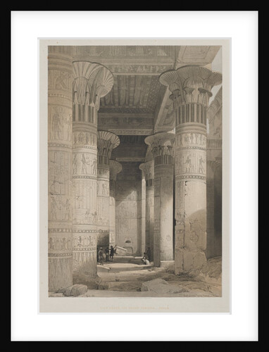 Egypt and Nubia, Volume I: View Under the Grand Portico of the Temple, Philae, 1846 by Louis Haghe