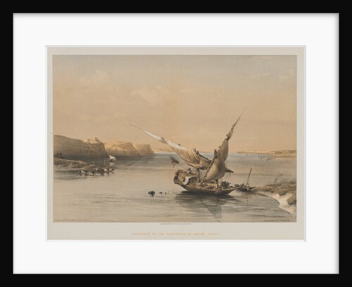 Egypt and Nubia, Volume II: Approach to the Fortress of Ibrim, Nubia, 1847 by Louis Haghe