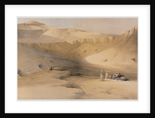 Egypt and Nubia, Volume II: Entrance to the Tombs of the Kings of Thebes, Bab-El-Malouk, 1848 by Louis Haghe