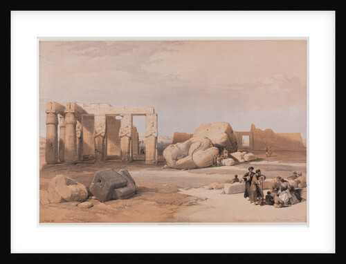 Egypt and Nubia, Volume II: Fragments of the Great Colossi at the Memnonium, Thebes, 1847 by Louis Haghe