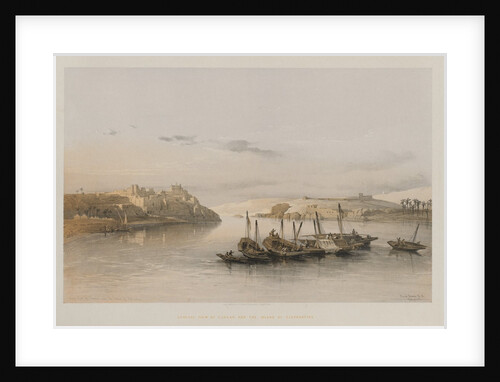 Egypt and Nubia, Volume II: General View of Esouan and the Island of Elephantine, 1848 by Louis Haghe