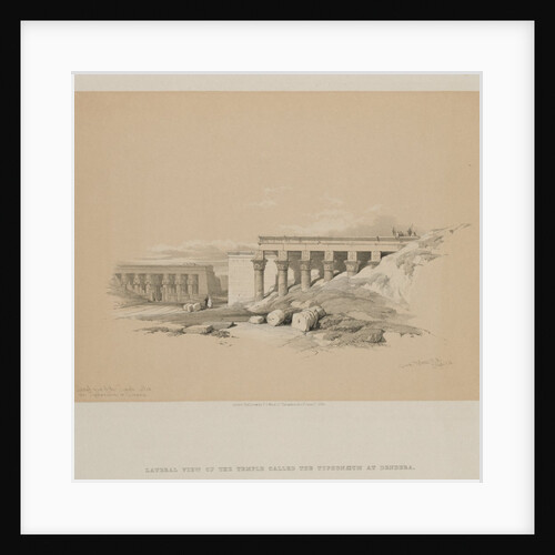Egypt and Nubia, Volume II: Lateral View of the Temple called The Typhonoeum at Dendera, 1848 by Louis Haghe