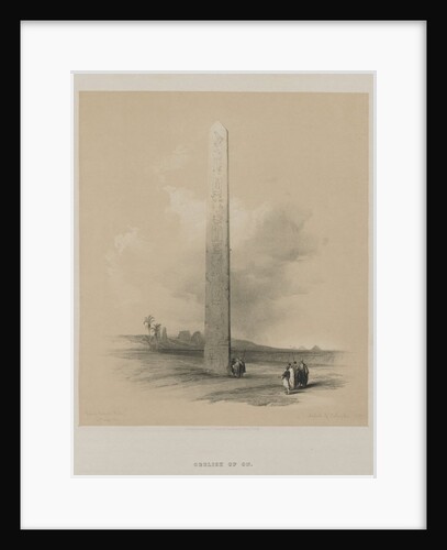 Egypt and Nubia, Volume II: Obelisk of Heliopolis, 1848 by Louis Haghe