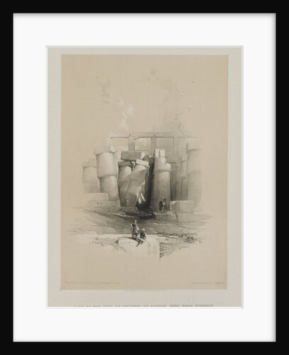 Egypt and Nubia, Volume II: Part of the Hall of Columns at Karnak, Thebes, 1847 by Louis Haghe