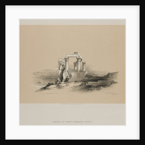 Egypt and Nubia, Volume II: Ruins of the Temple of Kardeseh, Nubia, 1848 by Louis Haghe
