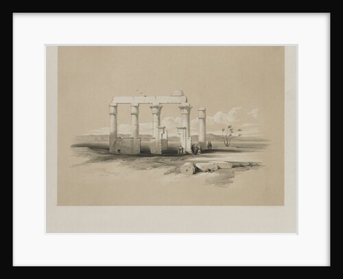 Egypt and Nubia, Volume II: Ruins of the Temple of Madamoud, at Thebes, 1847 by Louis Haghe
