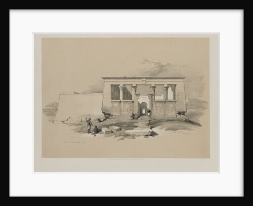 Egypt and Nubia, Volume II: Temple at Wady Dabod, Nubia, 1848 by Louis Haghe