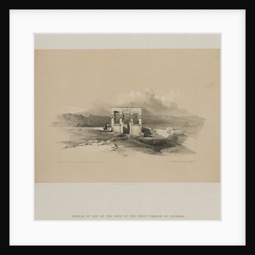 Egypt and Nubia, Volume II: Temple of Isis on the Roof of the Great Temple of Dendera, 1848 by Louis Haghe