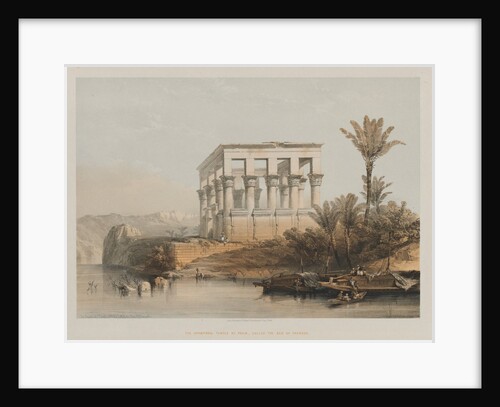 Egypt and Nubia, Volume II: The Hypaethral Temple at Philae, called the Bed of Pharaoh, 1848 by Louis Haghe