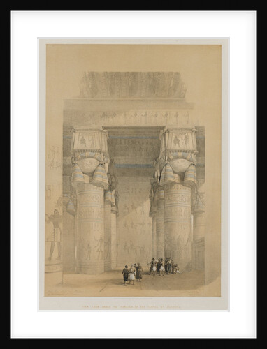 Egypt and Nubia, Volume II: View from Under the Portico of the Temple of Dendera, 1849 by Louis Haghe