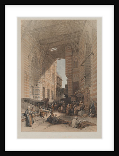 Egypt and Nubia, Volume III: Bazaar of the Silk Mercers, Cairo, 1848 by Louis Haghe
