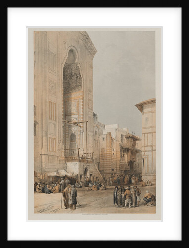Egypt and Nubia, Volume III: Grand Entrance to the Mosque of the Sultan Hassan, 1849 by Louis Haghe