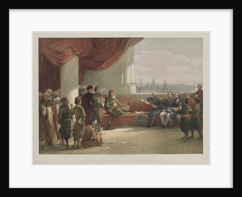 Egypt and Nubia, Volume III: Interview with the Viceroy of Egypt, at his Palace, Alexandria, 1848 by Louis Haghe