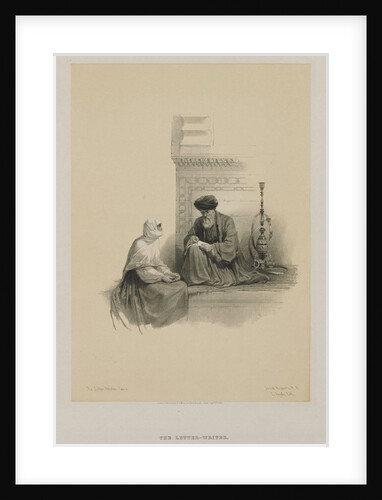 Egypt and Nubia, Volume III: The Letter-Writer, Cairo, 1849 by Louis Haghe