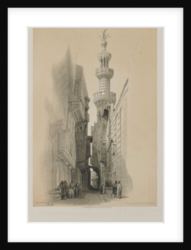 Egypt and Nubia, Volume III: The Minaret of the Mosque El Rhamree, 1848 by Louis Haghe