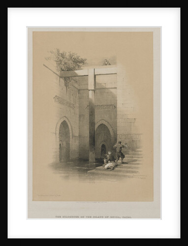 Egypt and Nubia, Volume III: The Nileometer. Island of Rhoda, 1849 by Louis Haghe