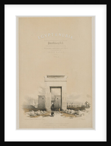 Egypt and Nubia: Frontispiece Volume V, 1849 by Louis Haghe