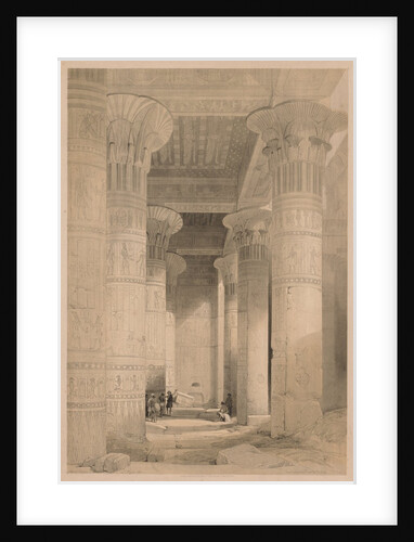 Egypt and Nubia: Volume I - Frontispiece, View under the Grand Portico, Philae, 1838 by Louis Haghe