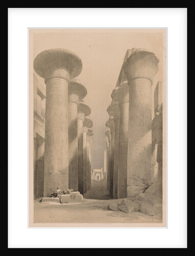 Egypt and Nubia: Volume I - No. 20, Great Hall at Karnak, Thebes, 1838 by Louis Haghe