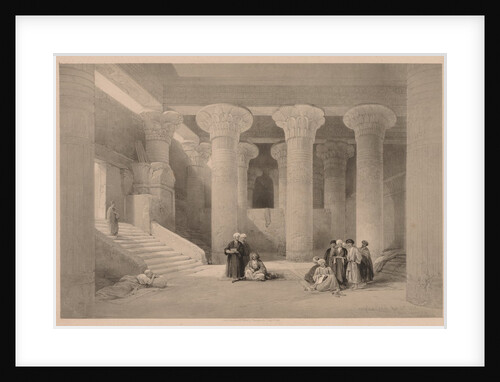 Egypt and Nubia: Volume I - No. 24, Temple at Esneh, 1838 by Louis Haghe