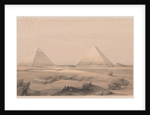 Egypt and Nubia: Volume I - No. 3, Pyramids of Gizeh, 1838 by Louis Haghe