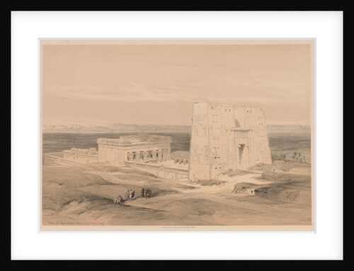 Egypt and Nubia: Volume I - No. 34, Temple of Edfou. Ancient Appolinopolis, Upper Egypt, 1838 by Louis Haghe