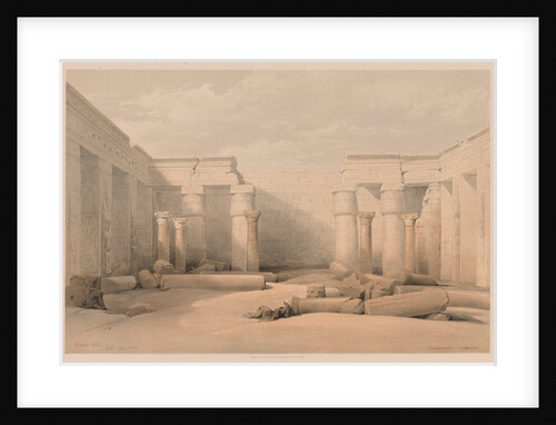 Egypt and Nubia: Volume II - No. 18, Medinet Abou, Thebes, 1832 by Louis Haghe