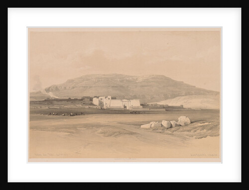 Egypt and Nubia: Volume II - No. 20, Medinet Abou, Thebes, 1838 by Louis Haghe
