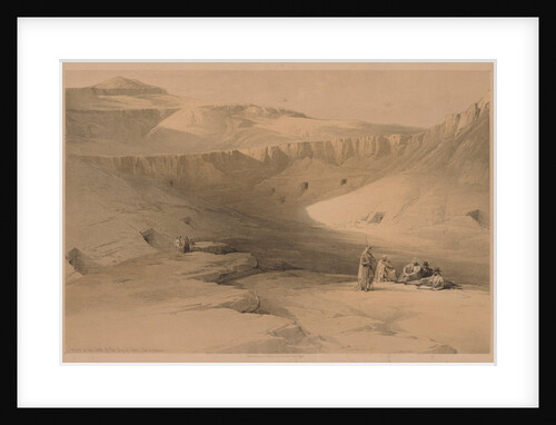 Egypt and Nubia: Volume II - No. 34, Entrance to the Tombs of the Kings of Thebes?, 1838 by Louis Haghe