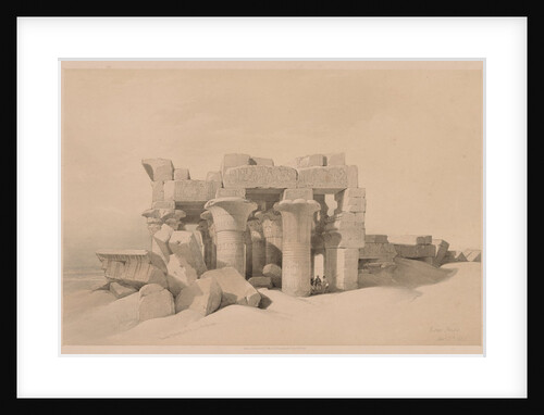 Egypt and Nubia: Volume II - No. 42, Ruins of Kom Ombo, 1838 by Louis Haghe