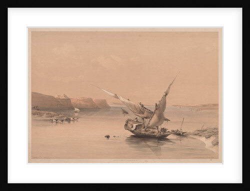 Egypt and Nubia: Volume II - No. 6, Approach to the Fortress of Ibrim, Nubia, 1838 by Louis Haghe