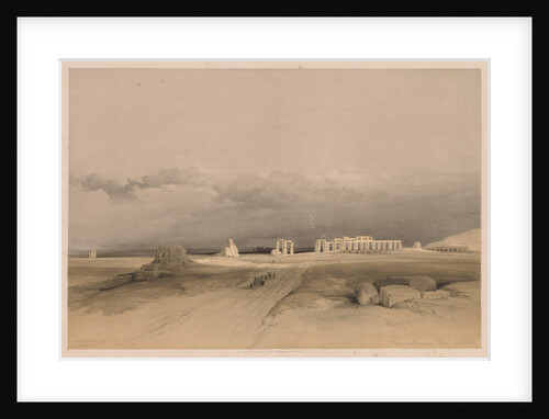 Egypt and Nubia: Volume II - No. 8, Ruins of the Memnonium, Thebes, 1838 by Louis Haghe