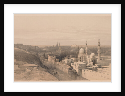 Egypt and Nubia: Volume III - No. 26, Cairo, Looking West, 1838 by Louis Haghe
