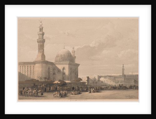 Egypt and Nubia: Volume III - No. 38, Mosque of Sultan Hassan from the Great Square…, 1838 by Louis Haghe