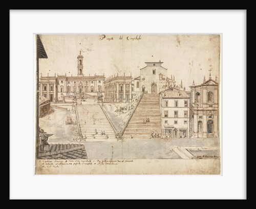 Eighteen Views of Rome: The Campidoglio, 1665 by Lievin Cruyl